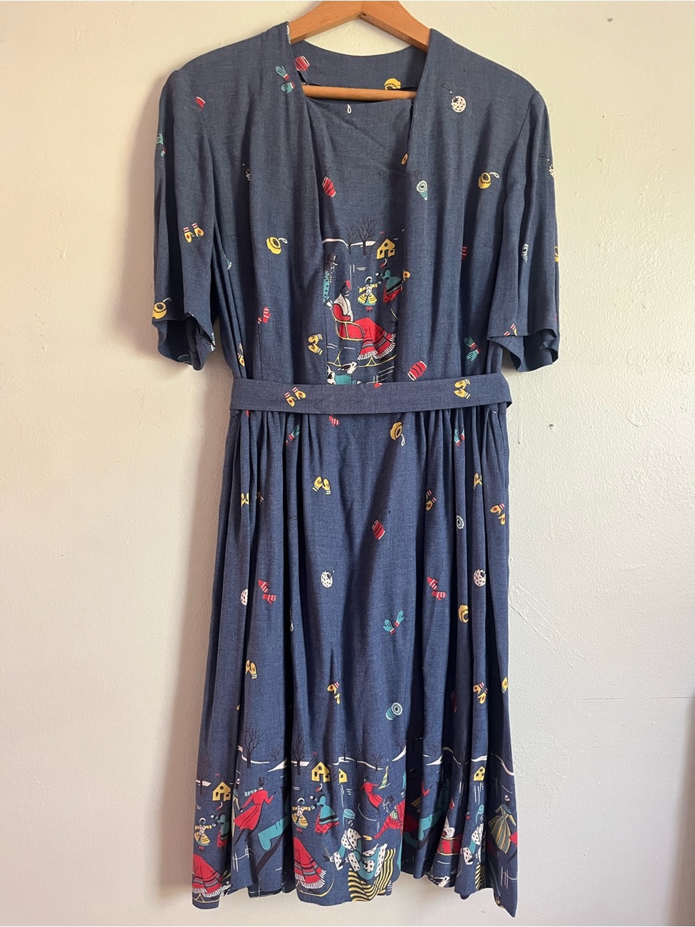 Vintage handmade Christmas dress